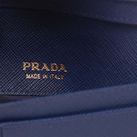 prada blue wallet male yellow|Prada saffiano envelope wallet.